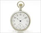 Antique c. 1905 Waltham Grade No. 1 18s 7j Pocket Watch Fahys Ore Silver Case