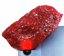 DYED 1970 Ct Rough Natural African Pigeon Blood Red Ruby Certified Gemstone R