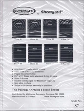 Showgard Supersafe Stock Sheets 7 Row Double Sided Pages 33mm 5 Pack S7