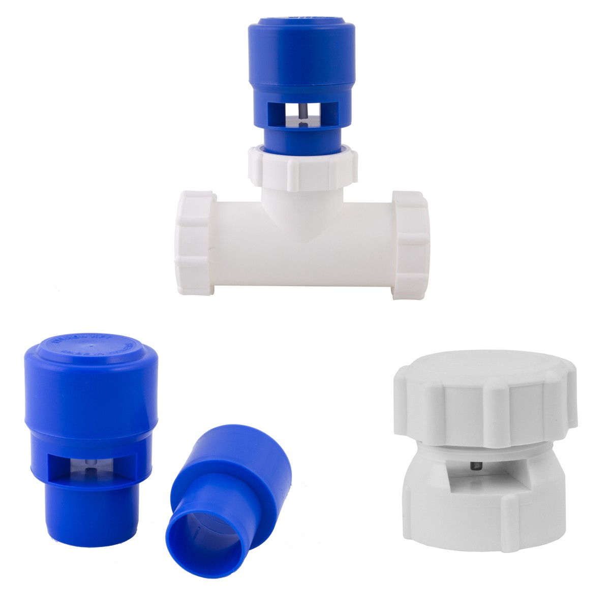 Millto Abwasser Rohrbelüfter 50mm - Membran Belüftungsventil Aus PVC - Gegen Gerüche Im Abwassersystem