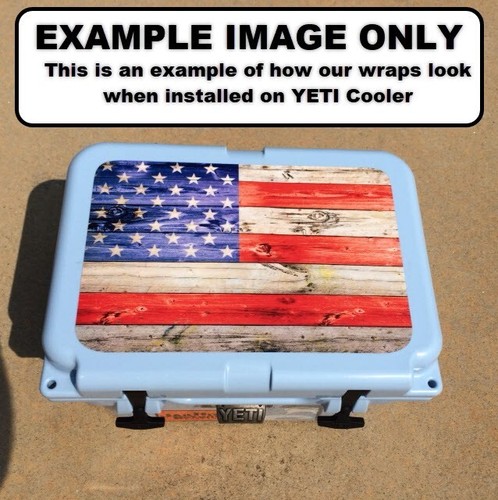 Vinyl Cooler Wrap fits YETI Tundra 45 | Decal Skin LID - Bonefish White WD - Picture 4 of 7