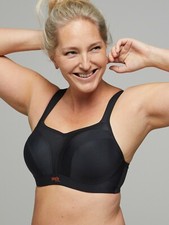 NWOT Athleta Sports Bra by Panache, BLACK SIZE 38C 38 C 961885 E418