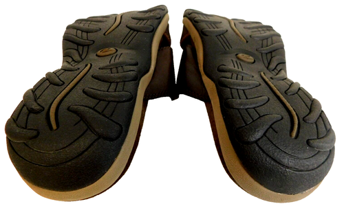 Easy Spirit Womens 9N Artisans Brown Leather Slip On Flat Sliders Sandals - Picture 11 of 11
