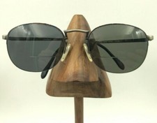 Vintage Charmant 4433 Multi-Color Metal Oval Half-Rimmed Sunglasses FRAMES ONLY