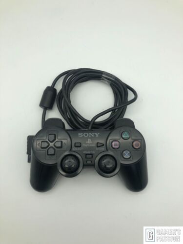 Sony PlayStation • DualSchock 2 Controller • schwarz • SCPH-10010 • gebraucht