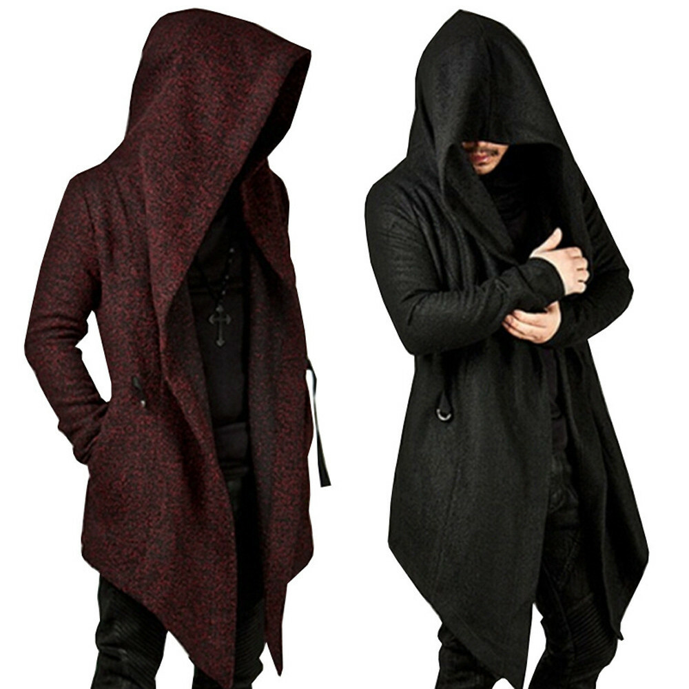 Gothic Mens Punk Hooded Sweater 