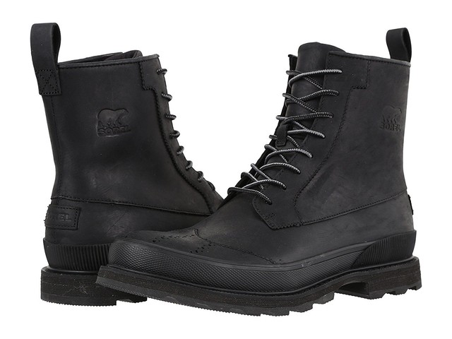 mens black sorel boots