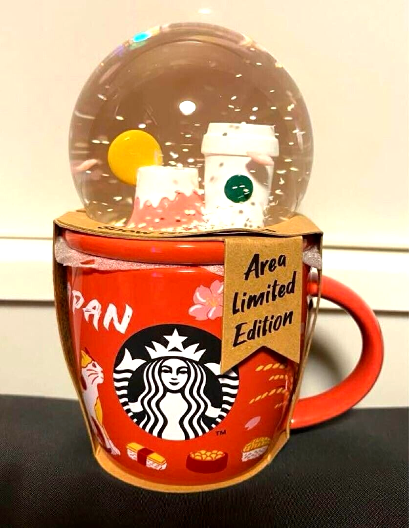 Collectible Snow Globe & Mug JAPAN 89ml STARBUCKS Japan Mt. Fuji