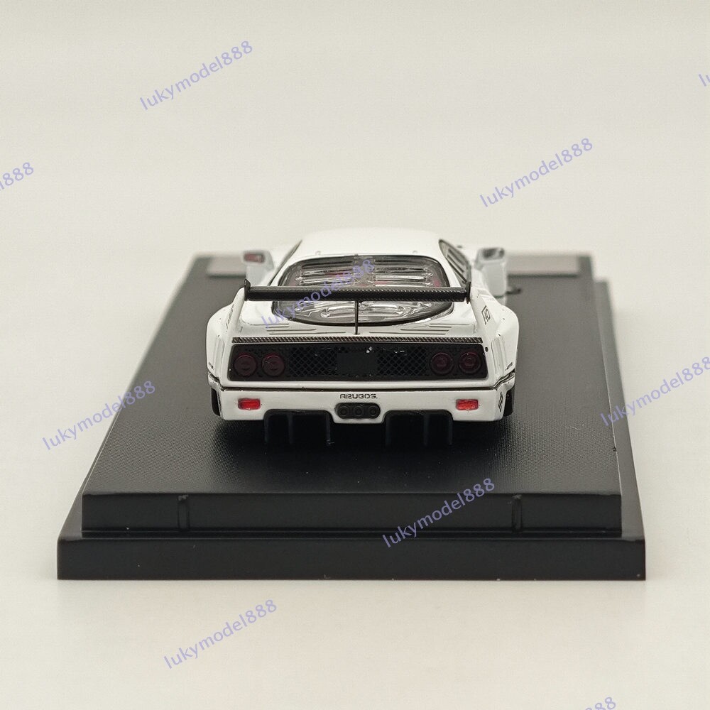 1/64 STREET WARRIOR SW LBWK F40 White Diecast Models Car