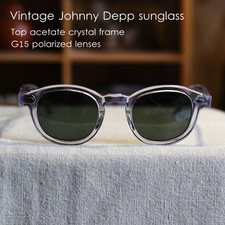 Men G15 polarized sunglasses Johnny Depp crystal glasses women green sunglasses