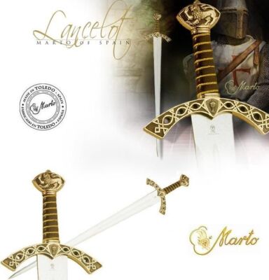 Sword of Sir Lancelot - Gold Finish - Made By Marto In Spain