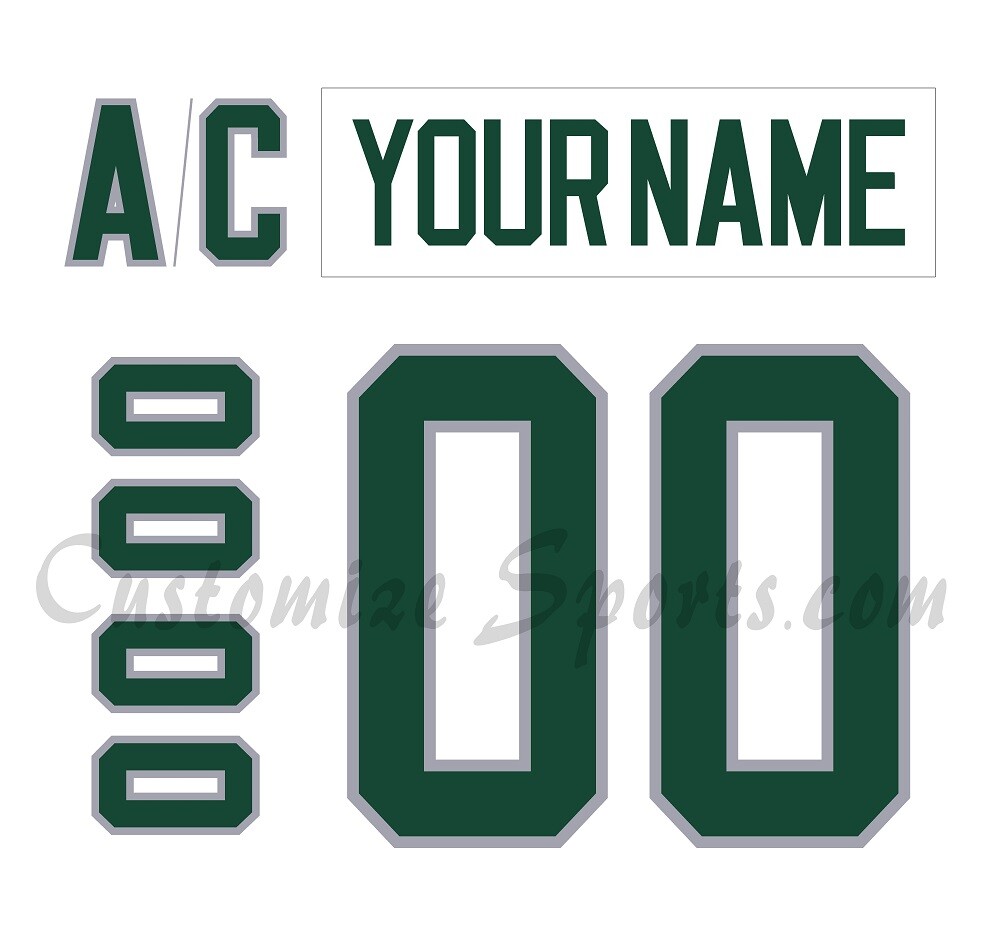 PWHL Boston Customized Number Kit For 2023-2024 Away Uniform | eBay