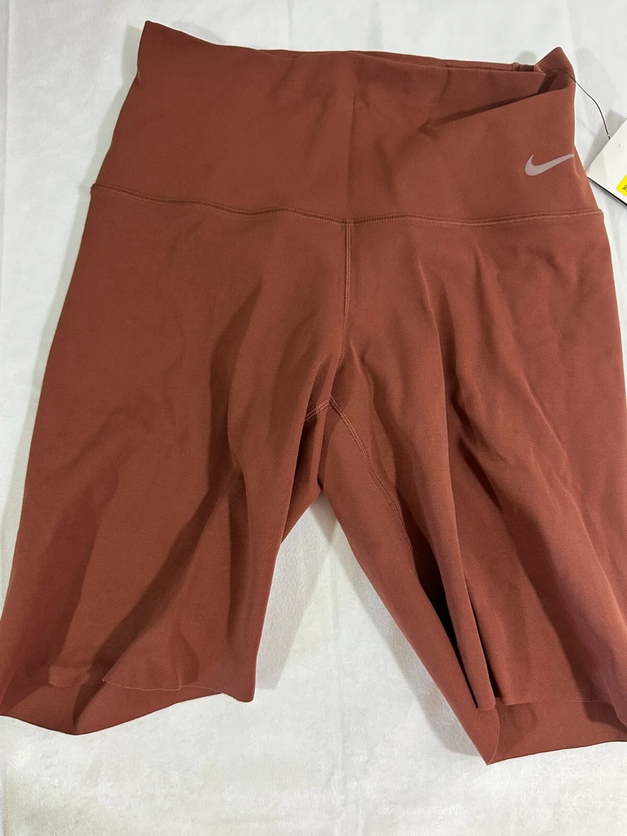 brown nike biker shorts
