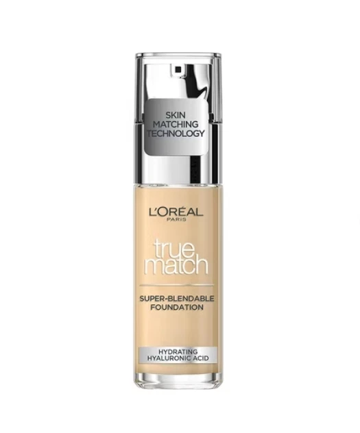 L'Oreal Paris True Match Liquid Foundation,SPF 16, shade 1.W Golden Ivory, 30 ml