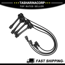 Piece of 4 Spark Plug Wire Ignition Coil Cable fit for Mitsubishi L300 4G63