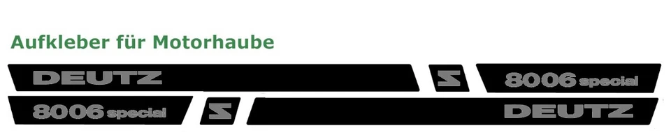 Deutz Aufkleber D8006 Special Traktor - Bild 3 von 4