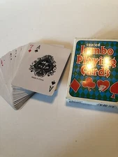 Vintage Coated Jumbo Playing Cards- 54 Coated Playing Cards