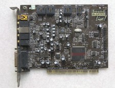 1pc used SBlive CT4760 Pci Sound Card