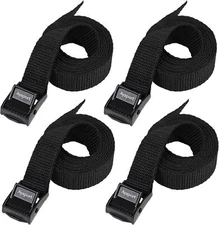 4 Pack Lashing Straps with Buckles Adjustable Cam Buckle Tie Down for Packing