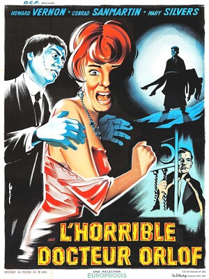 New Art Print of the 1962 Movie Poster ''The Awful Dr. Orloff'' Gritos en la noche