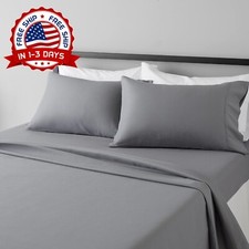 Juego De S banas Full Size Gris Para Cama Sabanas Hotel 4 Piezas En Oferta Set