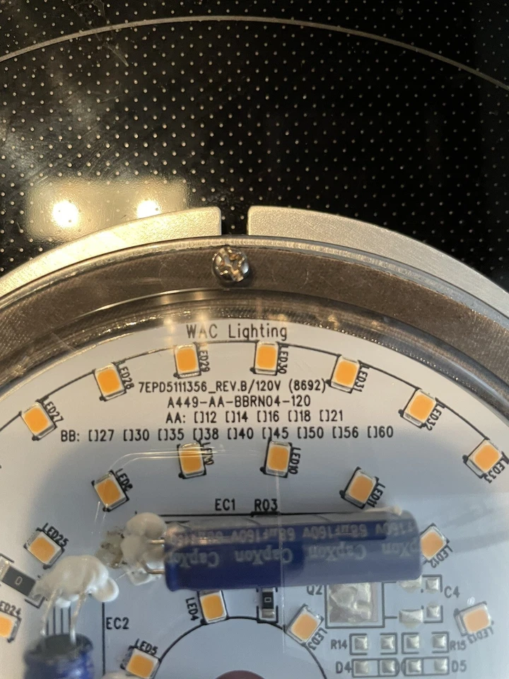 ceiling fan led light replacement, WAC lighting , 6 inch LED replacement light - Image 3 of 4