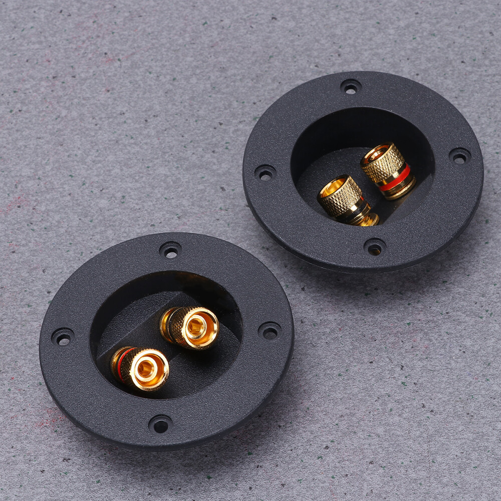 2 Pcs Speaker Box Screw Connector Double Binding Post Cup Terminal