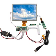 VGA AV LCD Controller Board 8inch 800x600 EJ080NA-05A Resistive Touch LCD Panel