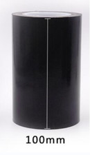 Heat Resistant Tape High Temperature Adhesive Tape Black 10m 100mm 0.18mm