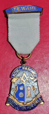 1974 Royal Masonic Institution for Girls Festival Stewards Jewel RMIG *6