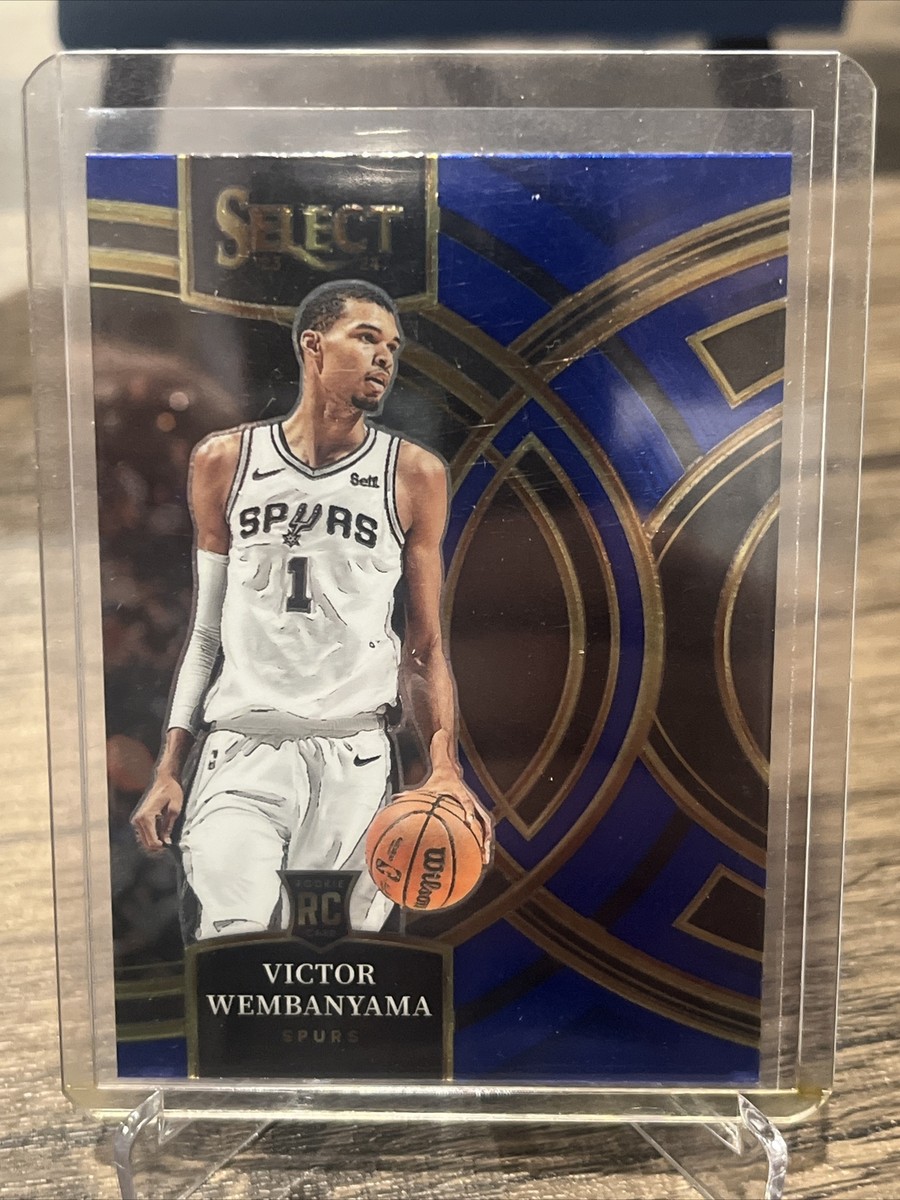 2023-24 Panini Select NBA Victor Wembanyama Blue Premier Rookie 