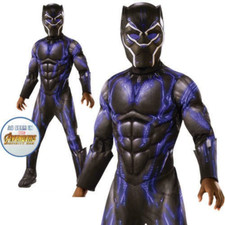 Schwarzer Panther Deluxe Jungen Kostüm Avengers 4 Lizenziert Kinder Outfit