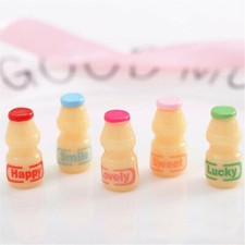 10PC 1/12 Dollhouse Miniature Drink Yogurt Bottles Food Doll House Accessories