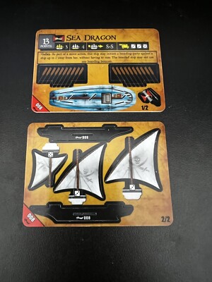 SEA DRAGON Barbary Coast Pirates Wizkids CSG Pocketmodel