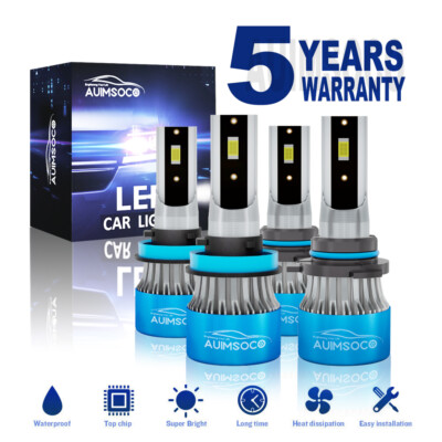 For Chrysler Pacifica 2017-2020 Without Projector Type LED Headlights Bulbs Kit