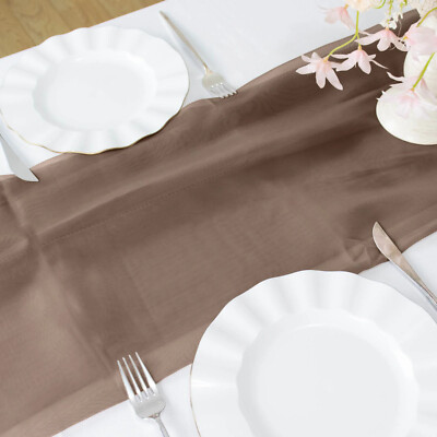 20 Premium Chiffon 72'' Table Top Runner Party Wedding Linens Events Decorations