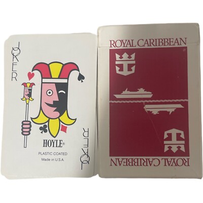 Royal Caribbean Souvenir Playing Cards Hoyle plastic coated made in USA
