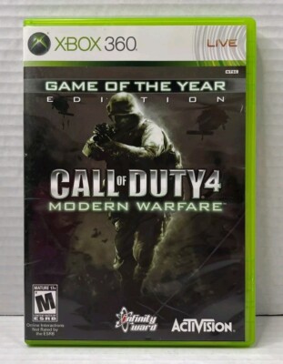 Call of Duty 4 Modern Warfare (Microsoft Xbox 360, 2007) w/ Manual Included 
