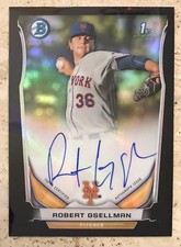 2014 Bowman Chrome Auto /99 Robert Gsellman Rookie RC Black Refractor Mets