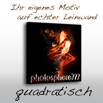Ihr eigenes Foto auf Leinwand fertig auf Keilrahmen, 50 x 50 cm , 8-Farben Druck