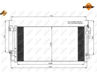 Kondensator, Klimaanlage Easy Fit Nrf 35473 FüR Hyundai