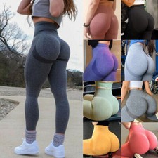 Women's Anti-Cellulite Leggings High Waist Yoga Pants Push Up Gym Sports Tik Tok