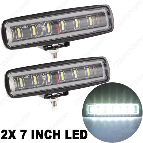 2x 7'' Led Light Bar Combo For Kubota RTVX1100C X1120/D X1140 X900