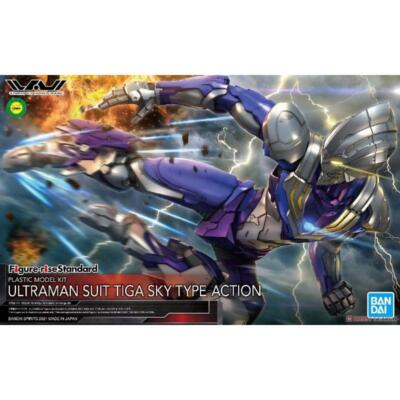 Figure-Rise Standard Ultraman Suit Tiga Sky Type Model Kit PVC 13cm BANDAI