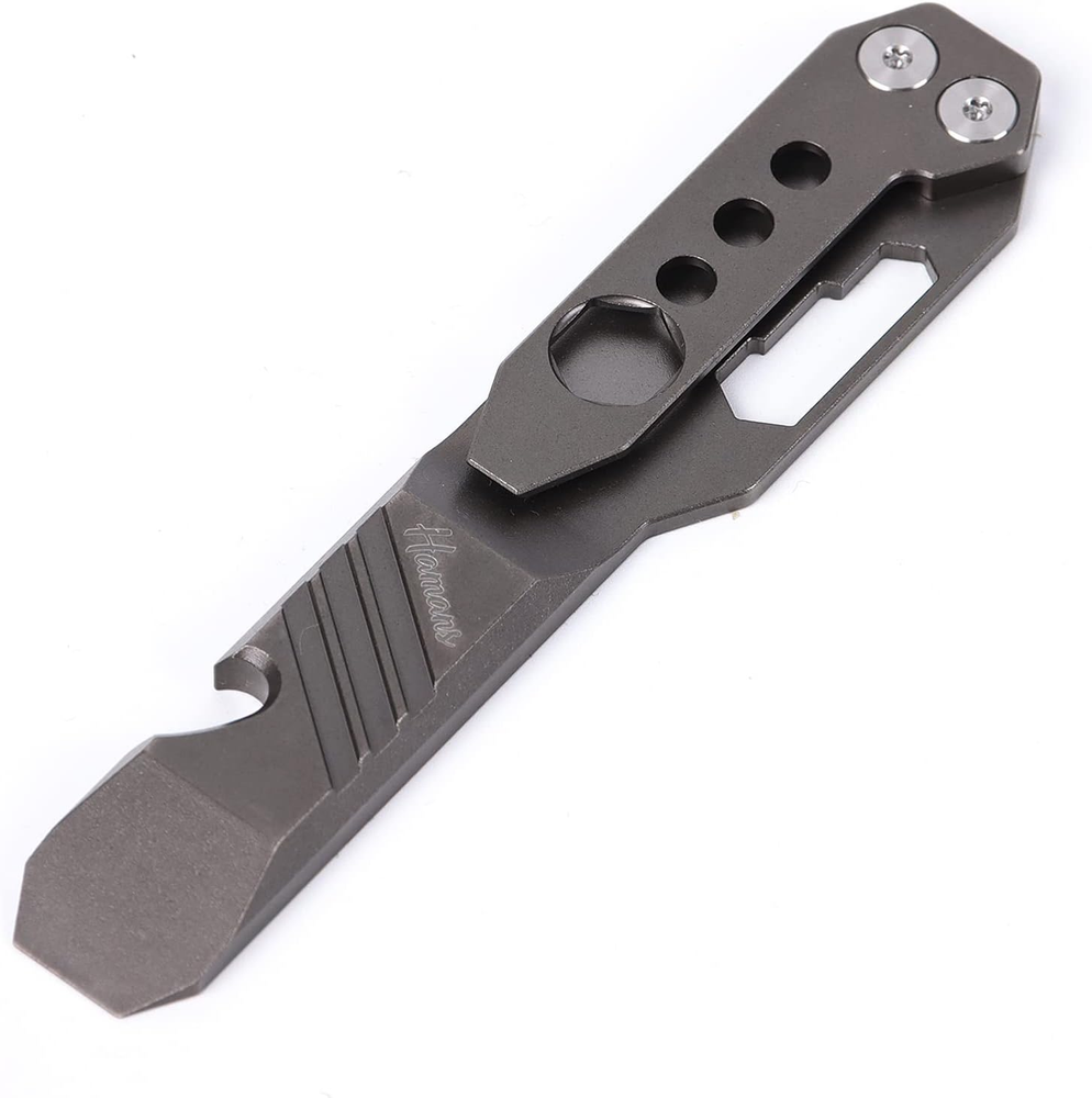 Titanium EDC Pry Bar, EDC Pry Bar, EDC Keychain, Prybar, Mini Pry Bar Bottle Ope