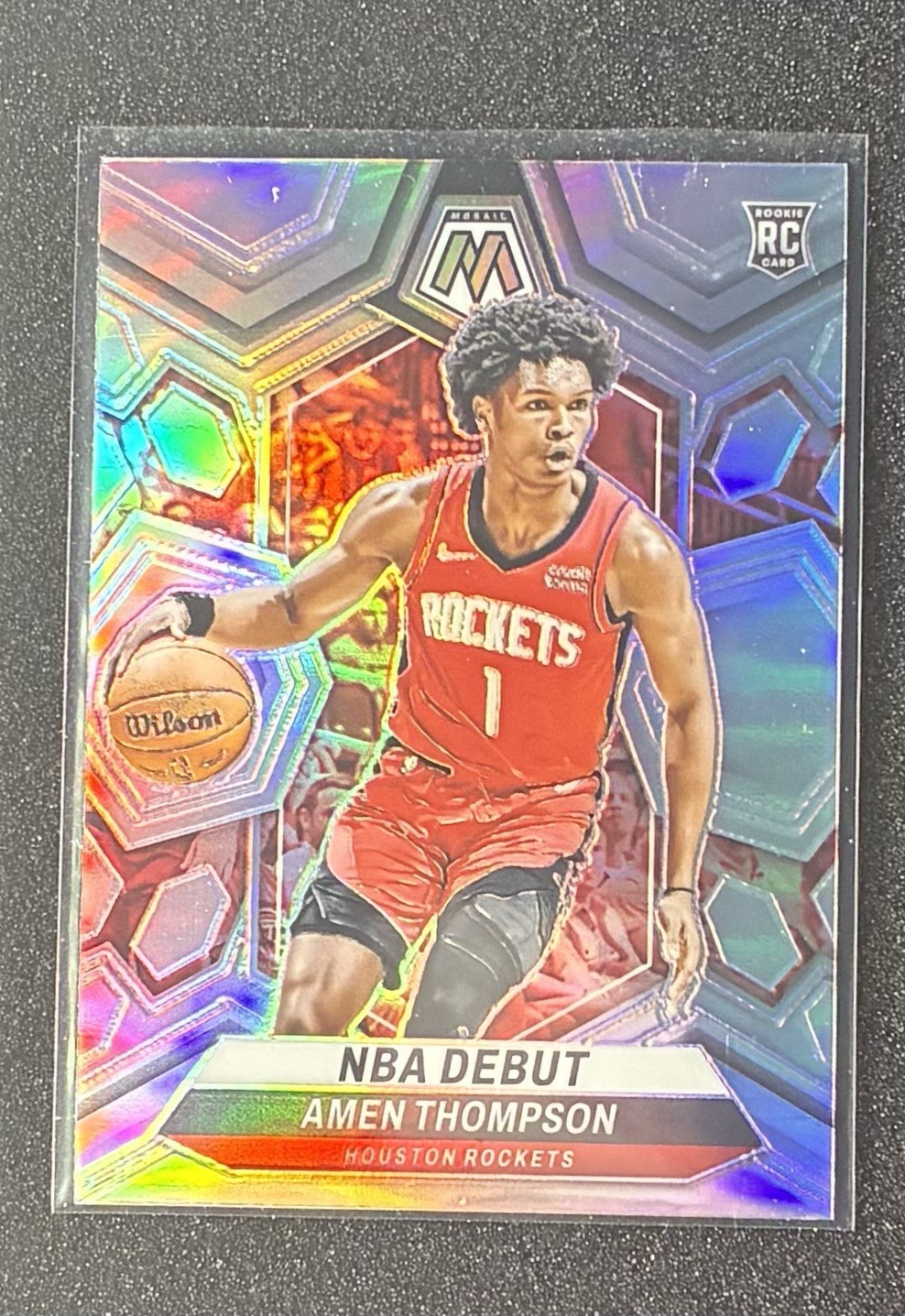2023-24 Panini Mosaic - NBA Debut Amen Thompson #269 Silver Prizm (RC)