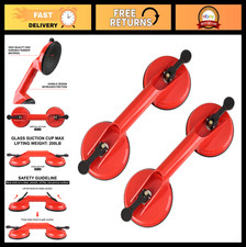 Heavy Duty Glass Suction Cups - Vacuum Plate Handle Hooks for Lifting Tiles Gl