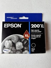 Genuine Epson 200XL Black Ink WF2520 WF2540 WF2530 XP400 XP310 XP300 EXP 12/28
