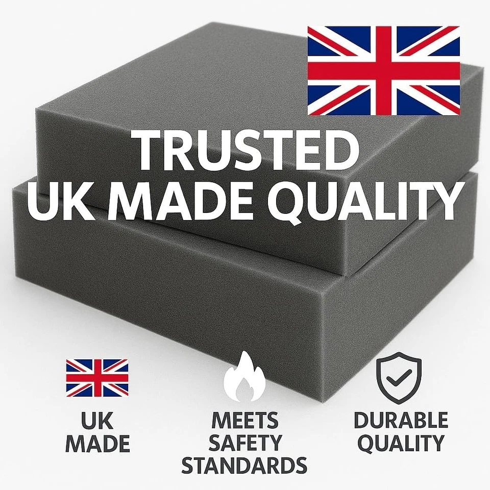 HIGH-DENSITY UPHOLSTERY FOAM CUT TO SIZE , SHEETS , FOR CUSHION REPLACEMENT - Image 4 of 4