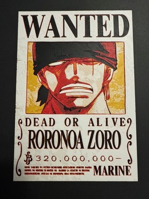 ZORO | Poster Gemälde ONE PIECE gedruckt 3D Größen gesucht Rentier Sammlung